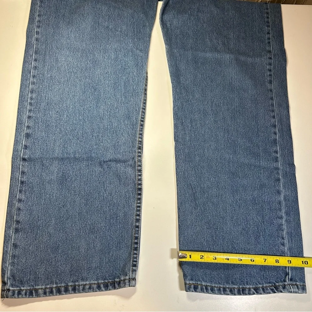 Levi’s 505 Men's Regular Fit Straight Leg Blue Denim Jeans Pants Size 44 x 32